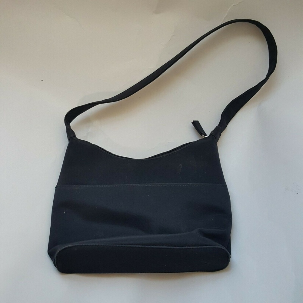 Croft and Barrows Satchel Small Black Canvas